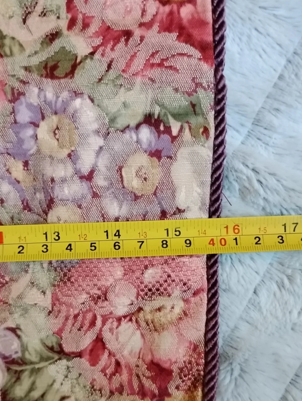 Absolutely Gorgeous! Vintage Floral Tassel Table Runner- Long.